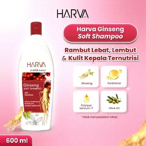 Harva Ginseng Soft Shampoo 600ml | Harva Aloe Vera Shampoo