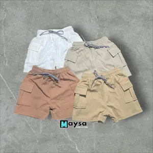 Celana Pendek Cargo Anak Unisex Melar Bayi Baru Lahir-12 Tahun Katun - Newborn, Perempuan