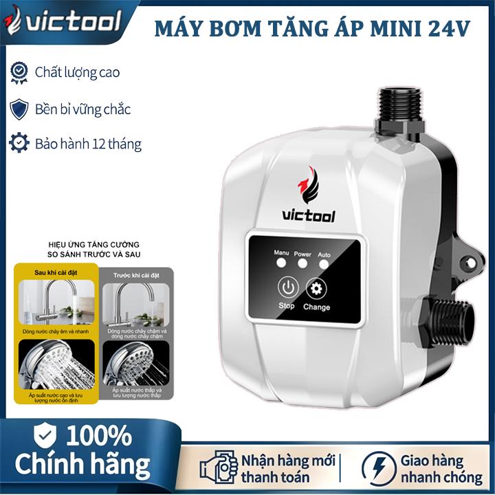 Victool Máy bơm tăng áp trợ lực 24V cho máy giặt, vòi hoa sen, máy lọc nước, Máy bơm tăng áp mini  công suất 150W Bơm từ mini cho một thiết bị