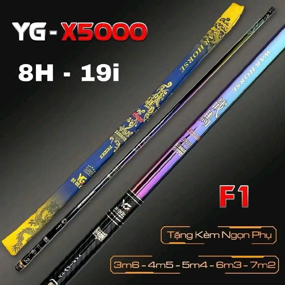 Cần câu YG 5H,6H,8H,10H được làm từ chất liệu carbon xoắn cao cấp, mang ...