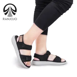 RANJOJO RJ12 HITAM Sandal Gunung Wanita Adventure Sendal Outdoor Ringan