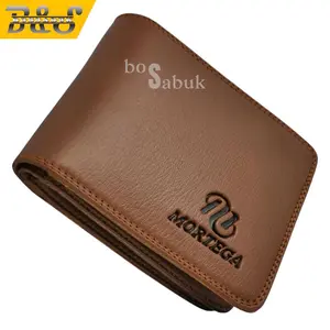 Dompet Lipat Pria dan Wanita Mortega Kulit Sintetis Standard 3 Ruang 10 Slot