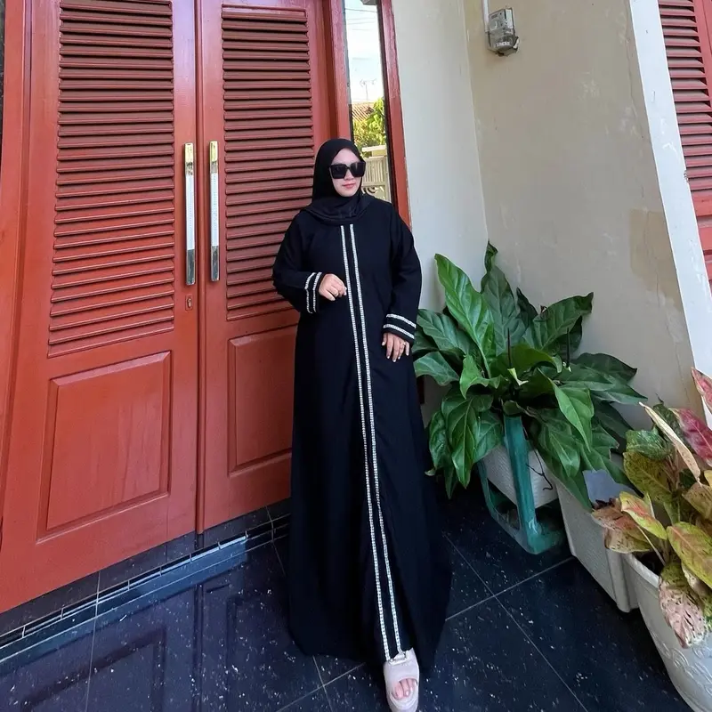 Abaya Khadijah Series Muslimah Wanita Halus Gamis Dewasa Syari 0