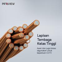 Gambar PROVIEW POWER CABLE RG59 & RG6 100M & 305M High Quality Tembaga Padat Anti Ngadat - RG59, 100m dari Proview Indonesia Kota Administrasi Jakarta Barat 2 Tokopedia