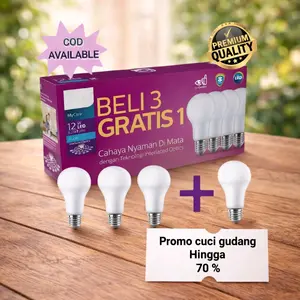 Big deal Prom0 lampu Phi!lipss myc4re Mult!pack bulb 12 Watt (1 box isi 4 lampu)