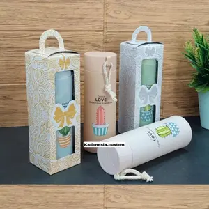 Botol minum souvenir Tumbler kaca motif kaktus love kado hadiah gift hampers unik ulang tahun ultah wisuda pernikahan wedding event doorprize murah lucu emoji smile