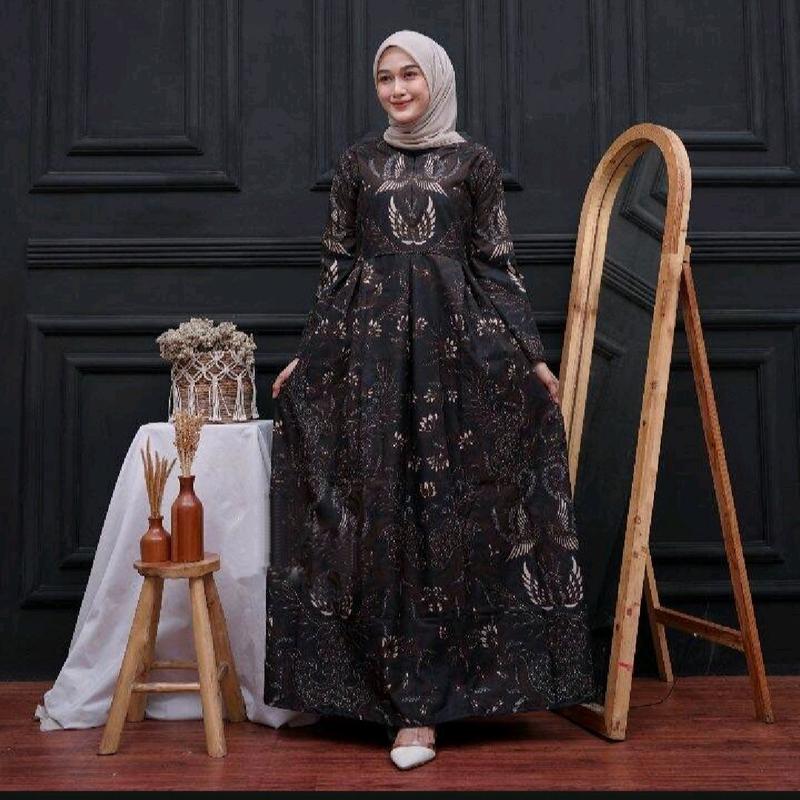 gamis batik terlaris size standar dan jumbo 3