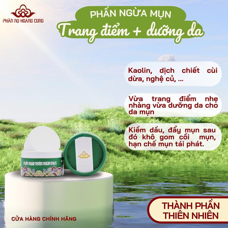 Phấn Ngừa Mụn Kiềm Dầu Phấn Nụ Hoàng Cung - 25g - Skincare Skincare Nữ Women