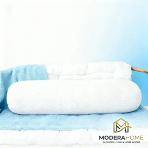 ModeraHome Bantal Guling Hotel Premium Memory Foam 30x80cm Anti Bakteri Sarung Knitting Nyaman Empuk untuk Kesehatan Leher dan Tulang Belakang - Kain, Bed