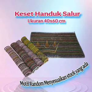 KESET HANDUK LANTAI SALUR TERMURAH RANDOM WARNA Anti Selip