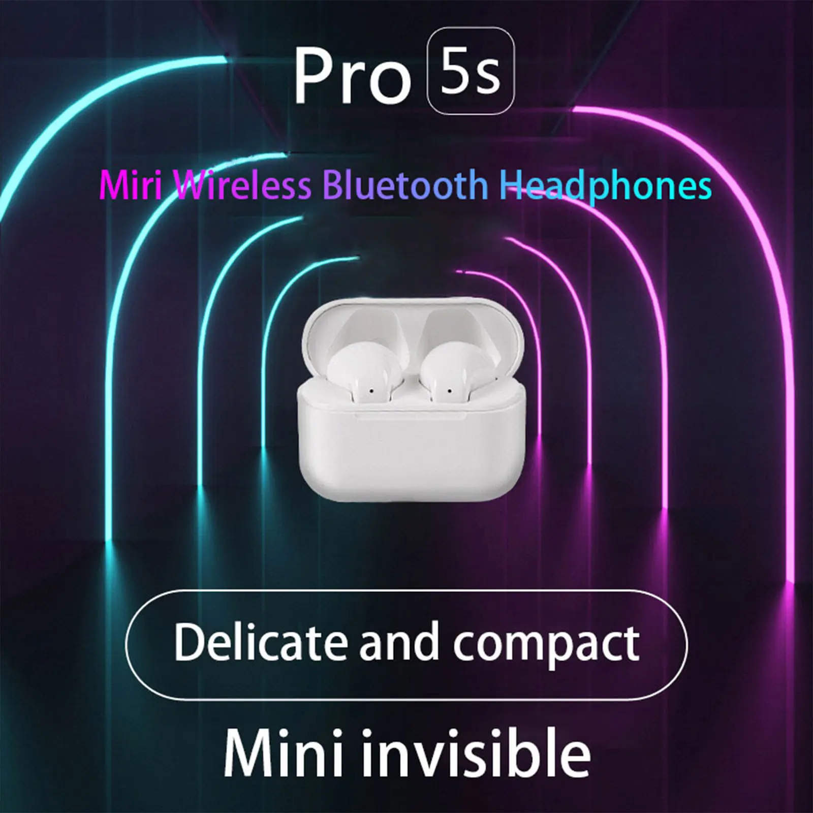 Tai nghe Bluetooth không dây, TWS Pro5S, Mic tích hợp, Tai nghe nhét tai nghe, Tương thích với iPhone và Android, Inpods | BigBuy360 - bigbuy360.vn
