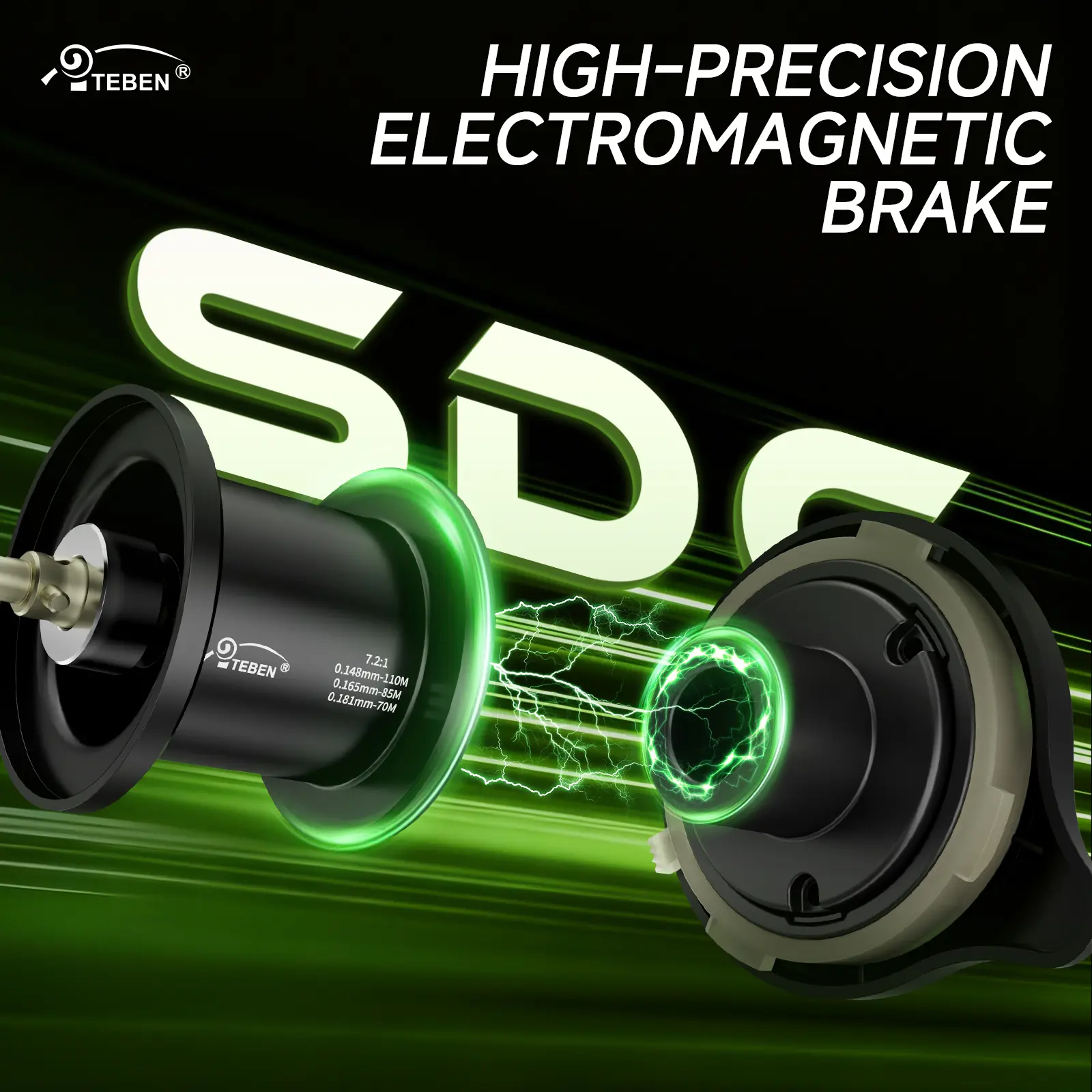 TEBEN Kekili Drum Reel LiteSpin DC with Smart Electronic Brake