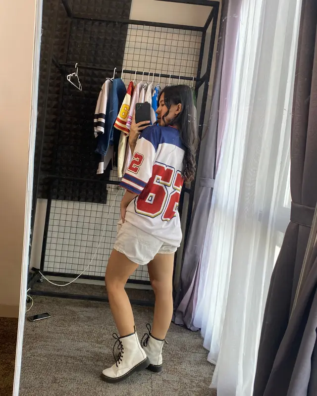 JERSIC JERSEY 62 Kaos Number series Oversize Pria Wanita Jersey OOTD Series Retro Vintage Y2k Korean Style Kpop Baseball Hockey Futsal Outfit Skena Baju Angka Huruf Nomor Aesthetic Pakaian Olahraga Sport 5