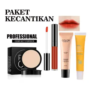 Paket Makeup 4 In 1 - Bedak Padat, BB Foundation, Lipgloss, Sunscreen Spf 50