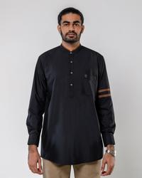 Gambar Makhtab | Baju Koko Pria Dewasa Lengan Panjang Hitam | Al - Ula Black Muslim Kurta - XS dari makhtabstore Kota Tangerang Selatan 1 Tokopedia
