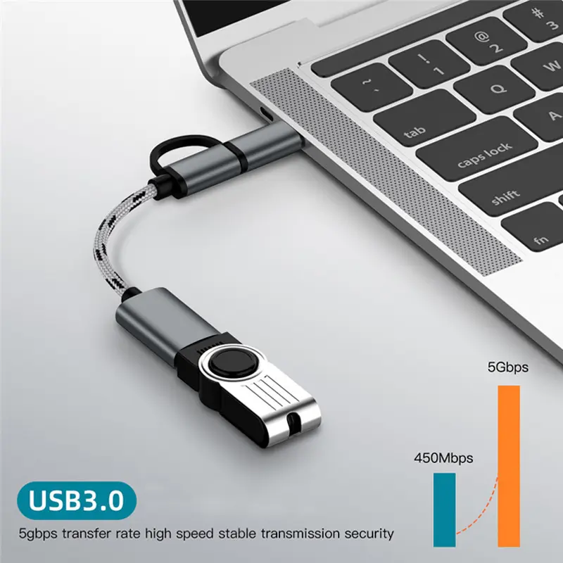 Otg 2 In 1 Dinami Micro Type C Fast Transfer Otg Flash Disk Mouse 3