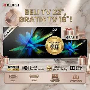 【COD】Dapat 2 TV! 22 Inch GRATIS 19 Inch!  Garansi Resmi TV Digital Siaran Digital Lengkap
