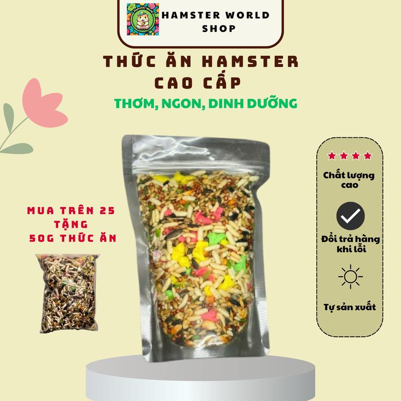 Thức Ăn Chuột Hamster & Bọ Hạt Đa Dạng Kèm Mùn Cưa Hỗ Trợ Hệ Tiêu Hóa Chất Lượng Dinh Dưỡng Cao Cho Thú Cưng