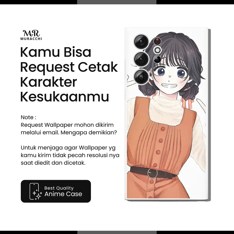 Custom Case Softcase Hardcase Casing Anime Kaoruko Waguri All Type Smartphone Glossy case anime soft  case 1