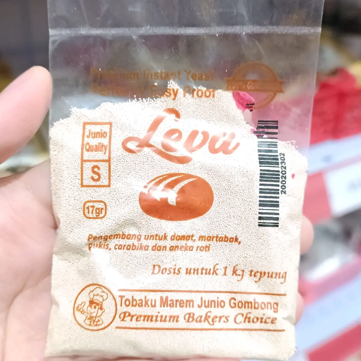 Gist Instant Ragi Instant Pengembang Roti Bakpao Donat Leva Untuk Takaran 1 Kg