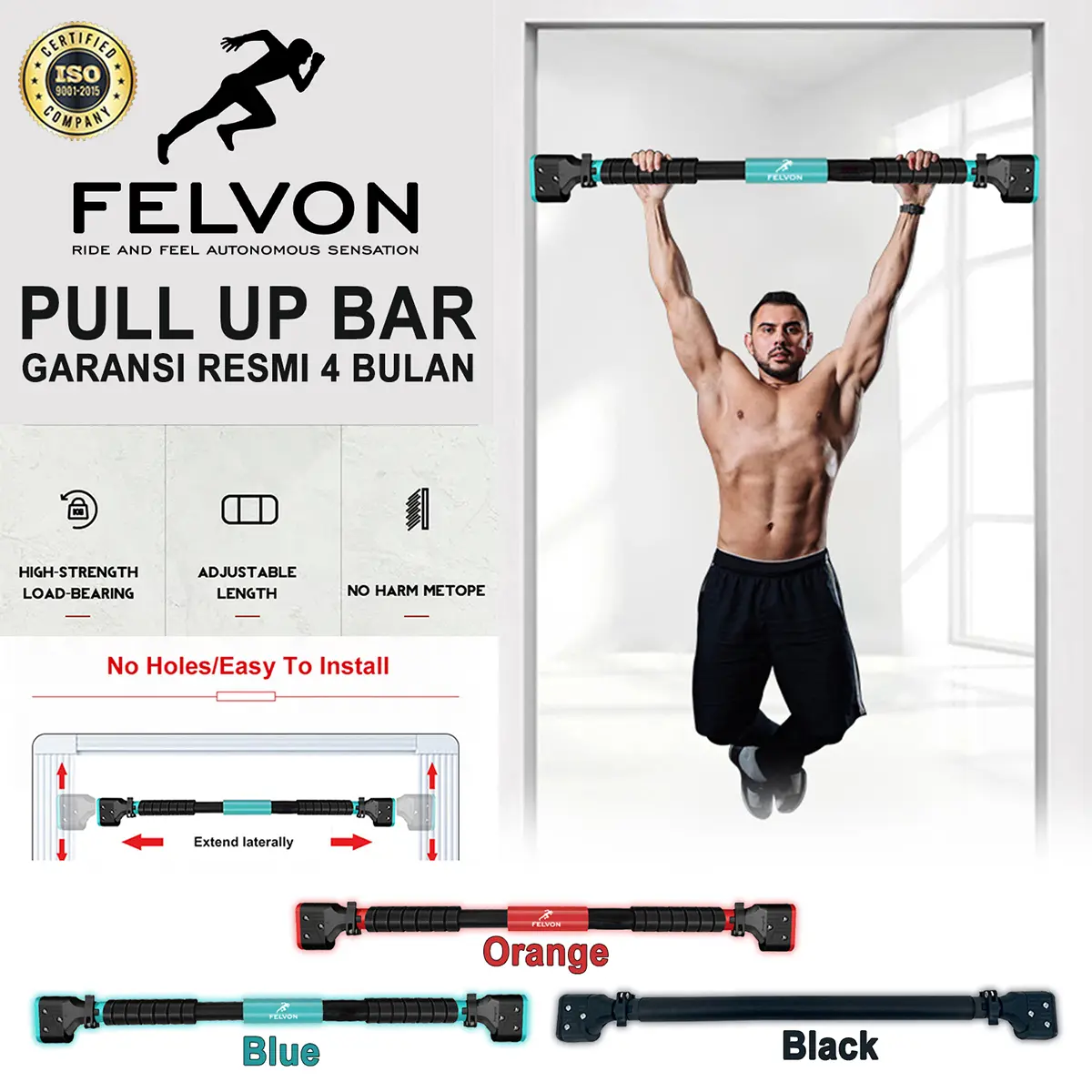Felvon Pull Up Bar Home Strength Training