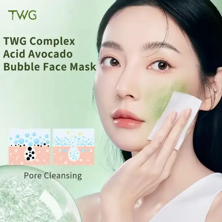 TWG Complex Sour Avocado Bubble Facial Mask - Masker Wajah dengan Busa Ekstrak Alpukat 3