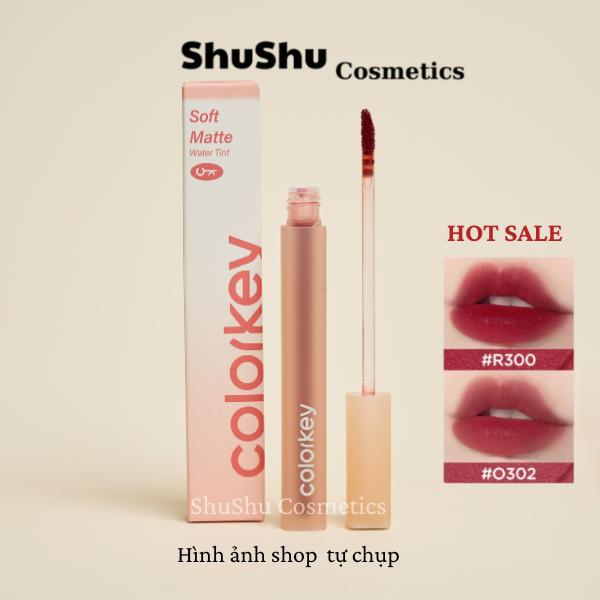  Son Lip Tint Bóng COLORKEY Watery Tint Bền Màu Lâu Trôi Son Môi Không Dính Cốc Siêu Mịn Môi SHUSHU COSMETICS 