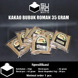 Cocoa powder coklat bubuk roman sachet 35gram / Kakao bubuk Roman