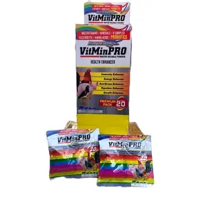 VitMinPRO - WATER SOLUBLE POWDER HEALTH ENHANCER - MULTIVITAMINS / MINERALS / B-COMPLEX ELECTROLYTE / AMINO ACIDS / PROBIOTICS