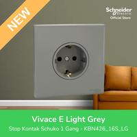 Gambar Schneider Electric Vivace E Stop Kontak Schuko Light Grey 1 Gang w/Shutter - KBN426_16S_LG [Bundle 5 Pcs] dari Schneider Electric Indonesia Kab. Bekasi 1 Tokopedia