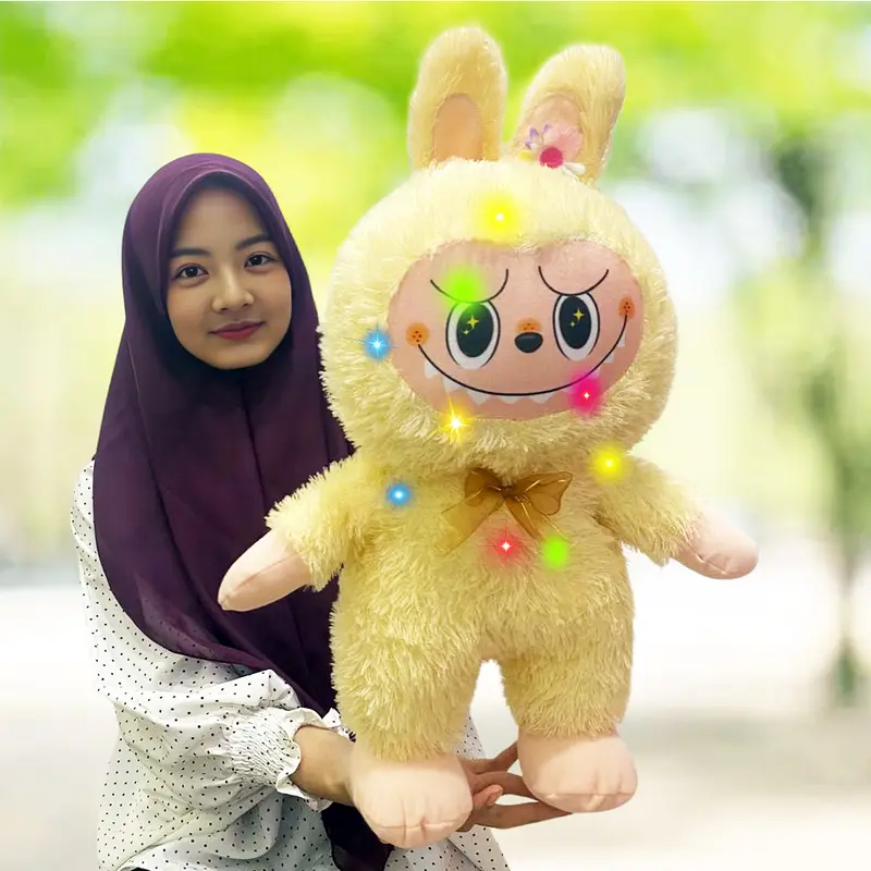 (Dengan Lampu LED) Boneka Labubu The Monsters bisa menyala 5