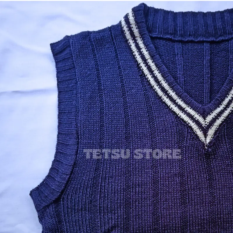 TETSU STORE - Rompi Rajut Anak Motif Salur - Atasan Anak Usia 2-12tahun - Vest Knit 4