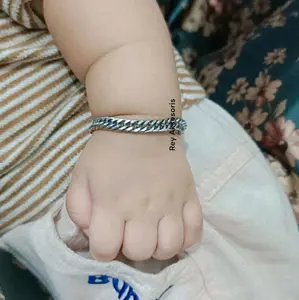 Gelang Anti Karat Rantai Rapat Titanium Untuk Bayi Anak-anak Sampai Dewasa Fashion Style Cocok Untuk Semua Usia