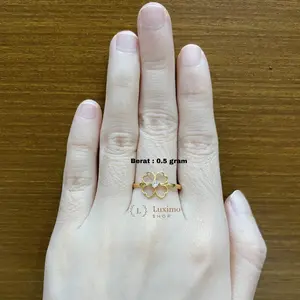Cincin Dewasa Model Daun Semanggi 0.5gram EMD