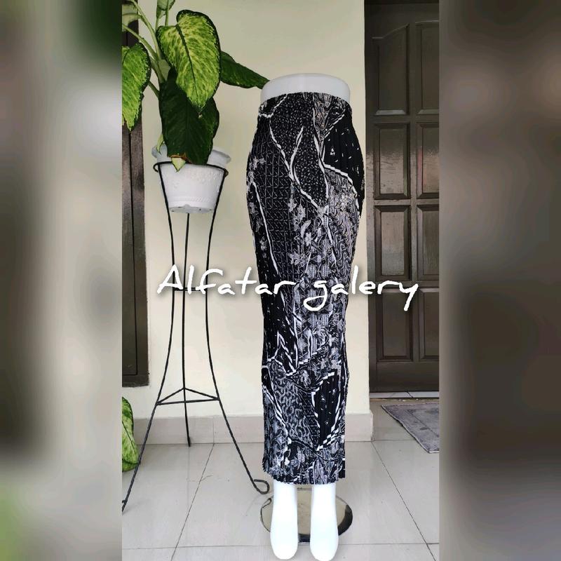 rok batik plisket bsw wanita wisuda, pesta, formal, bawahan kebaya Panjang Dewasa, pinggang karet 6