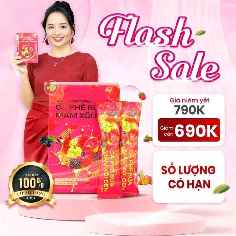 Cà Phê Bứa Mâm Xôi Đen - Hộp 15 gói