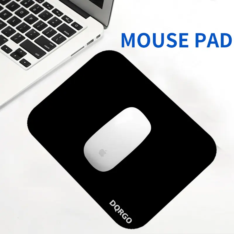 Anti-Slip Mouse Pad Black Wear-Resistant Durable With Stitched Edge Premium-Textured Mouse Mat