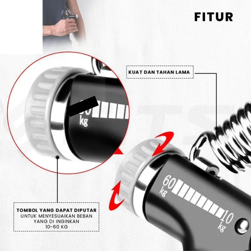 Alat gym fitnes Resistance Bands Handgrif Adjustable counter Resistance Tube Elastic Power Band Self Home Gym Fitness 8