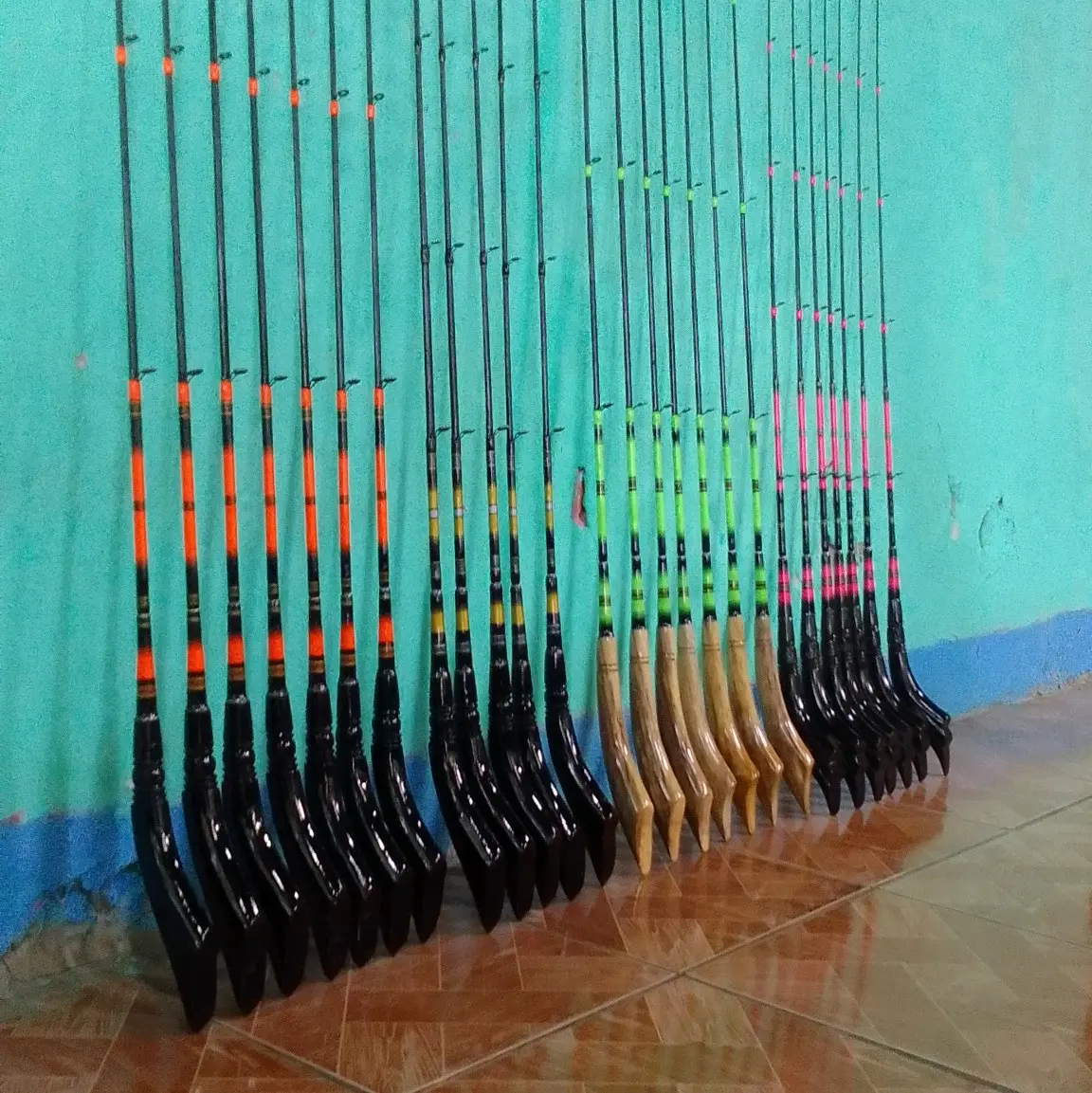 no merek. Joran pancing bahan piber