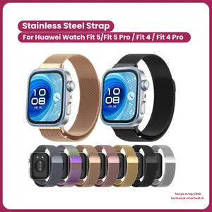 Stainless Steel Strap Huawei Watch Fit 5 / Fit 5 Pro / Fit 4 / Fit 4 Pro / Fit 3 Smartwatch Band Tali Jam Milanese Magnetic