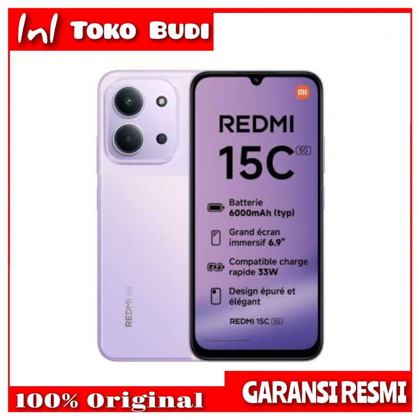 Xiaomi Redmi 15c ( 6/128 8/256 ) Garansi Resmi Tam Xiaomi Redmi 15c ( 6/128 8/256 ) Garansi Resmi Tam