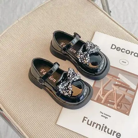 Sepatu Docmart Anak Wanita Cantik Motif Pita Batik  Lucu / Sepatu Anak Perempuan Trendy Sepatu Casual Pesta Terbaru 3