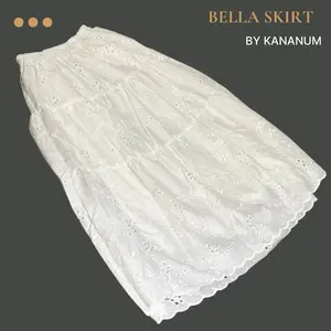 BELLA SKIRT - by kananum & syafithfz ( bahan katbol full furing )