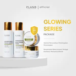 PLAN B Kosmetik - Paket Skincare Glowing Series BPOM | Mencerahkan Wajah Kusam & Bikin Glowing Alami