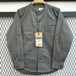 Raja - Kemeja Koko Kekinian Kantong 2 Lengan Panjang Agera Junior Kancing Full Untuk Anak Dengan Desain Trendy Dan Nyaman Terbaru !!!