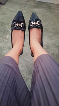 Product Review of Declare&Dee Heels Blok Wanita Pitaloka Square Toe High 3 CM Black Karet Belakang Best Seller Shoes flat  shoes from _**A 0