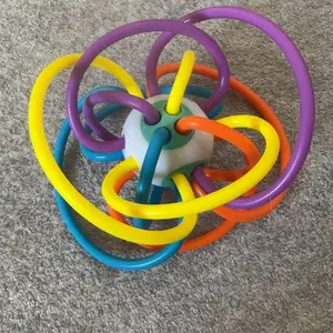 6Pcs Set Baru Lahir Puzzle Pijat Karet Berbunyi Bola Mainan Pelatihan Touch Multifungsi Soft Ball Set