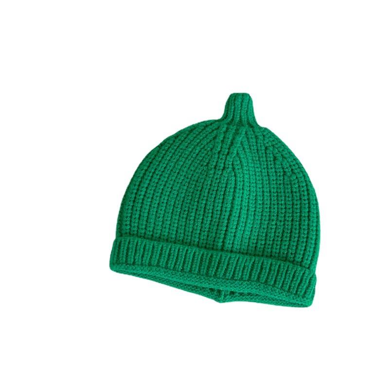 Korean Fashion Nipple Baby Hats Wool Caps for Kids Outdoor Warm Beanies Children Hat for Girls Boys Kids Accessories Newsboy Cap 4