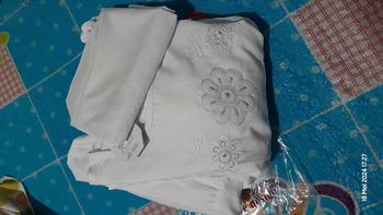 Product Review of Gamis anak putih bordir kantong 2 /gamis anak manasik 4_12th Muslim Sekolah Seragam Baju Tanggung Jilbab Setelan Panjang Nyaman Dress from T**3 0