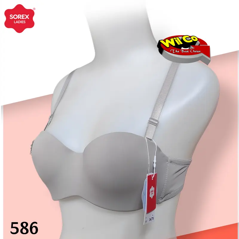 K586 Sorex Bra Wanita Seamless Ada Kawat Cup A Size  34 - 40 Dua Pengait Busa Tipis Bh Dewasa 1
